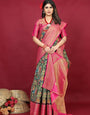 Classic Black Soft Silk Saree With Adoring Blouse Piece