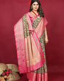 Profuse Mehndi  Soft Silk Saree With Improbable Blouse Piece