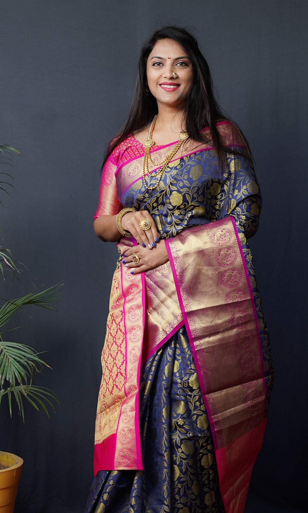 Beautiful Kanjeevaram Designer Saree with Blouse Piece for Women
