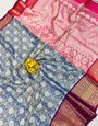 Admirable Blue Kanjivaram Silk With Pleasant Blouse Piece
