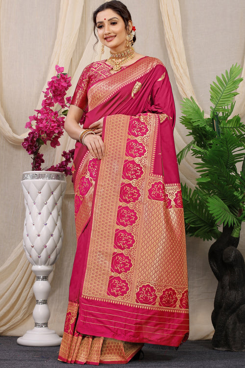 Load image into Gallery viewer, Mellifluous Purple Kanjivaram Silk With Sizzling Blouse Piece
