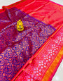 Evocative Royal Blue Kanjivaram Silk Saree With Staggering Blouse Piece