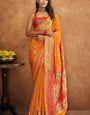 Splendorous Yellow Soft Banarasi Silk Saree With Prodigal Blouse