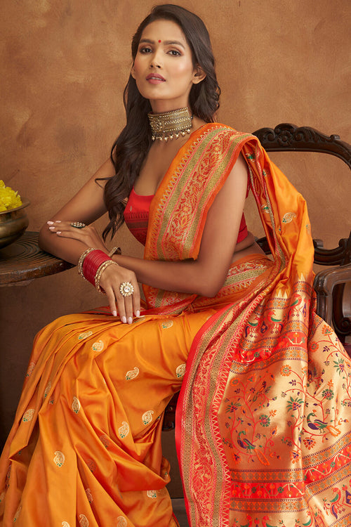 Load image into Gallery viewer, Splendorous Yellow Soft Banarasi Silk Saree With Prodigal Blouse
