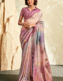 Gorgeous Pink Soft Banarasi Silk Saree With Desiring Blouse Piece