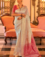 Ravishing Beige Soft Banarasi Silk Saree With Preferable Blouse Piece