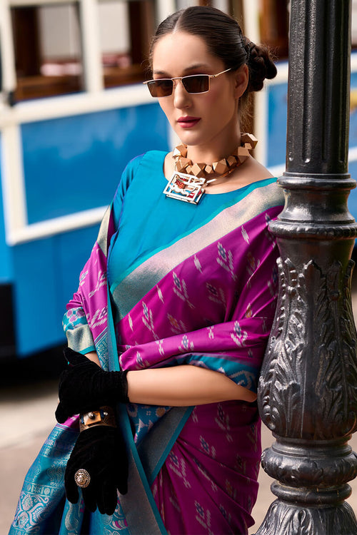 Load image into Gallery viewer, Enigmatic Dark Pink Soft Banarasi Silk Saree With Radiant Blouse Piece
