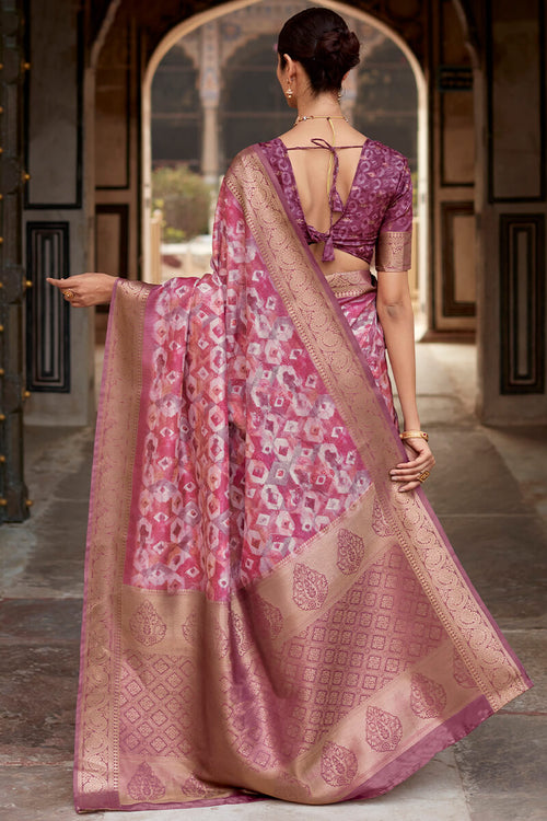 Load image into Gallery viewer, Sumptuous Wine Digital Printed Soft Silk Saree With Piquant Blouse Piece
