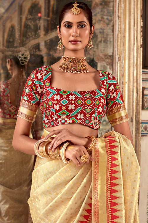 Load image into Gallery viewer, Excellent Beige Soft Banarasi Silk Saree With Dalliance Blouse Piece
