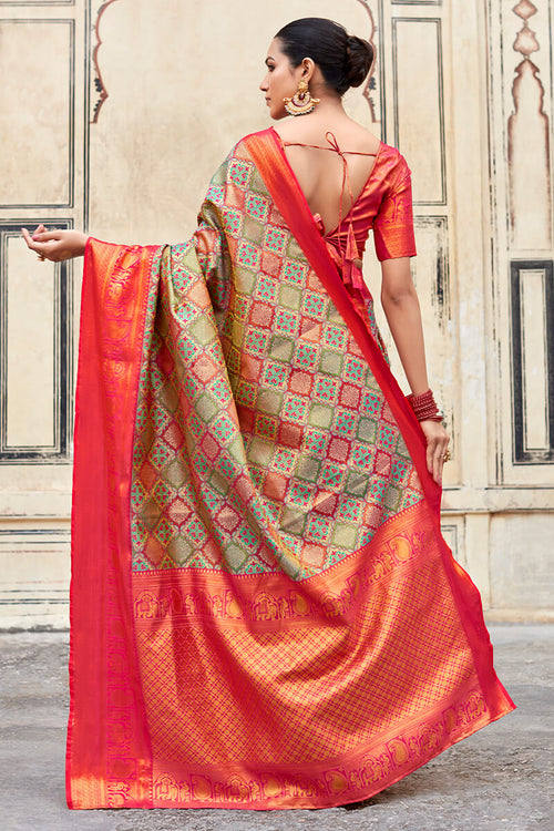 Load image into Gallery viewer, Glorious Dark Pink Digital Printed Soft Silk Saree With Exceptional Blouse Piece
