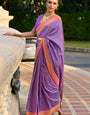 Vivacious Lavender Soft Banarasi Silk Saree With Scintillating Blouse