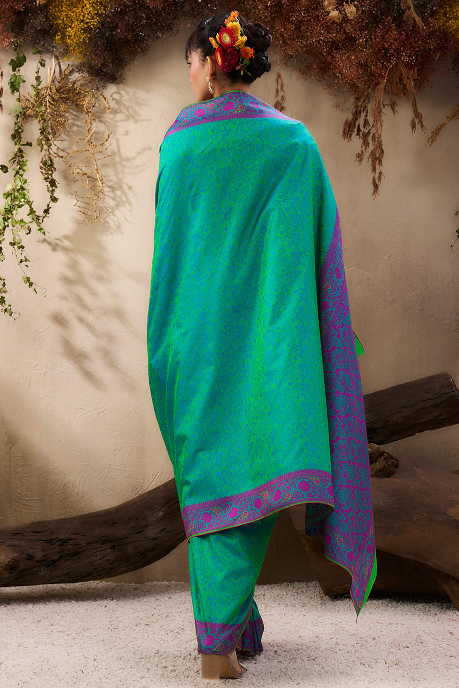 Scrupulous Sea Green Kanjivaram Silk Saree With Most Flattering Blouse Piece