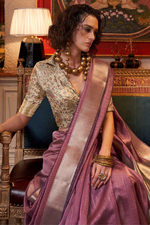 Load image into Gallery viewer, Breathtaking Pink Soft Banarasi Silk Saree With Entrancing Blouse Piece
