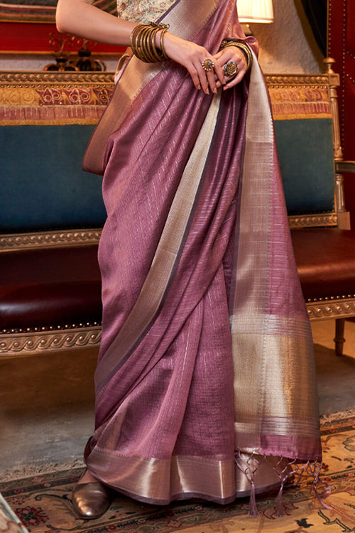 Load image into Gallery viewer, Breathtaking Pink Soft Banarasi Silk Saree With Entrancing Blouse Piece
