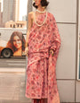 Prodigal Pink Digital Printed Tissue Silk Saree With Vivacious Blouse Piece