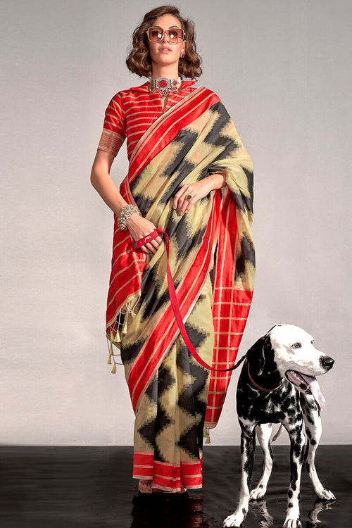 Load image into Gallery viewer, Innovative Yellow Digital Printed Soft Silk Saree With Phenomenal Blouse Piece
