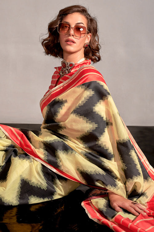 Load image into Gallery viewer, Innovative Yellow Digital Printed Soft Silk Saree With Phenomenal Blouse Piece
