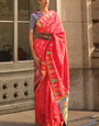 Innovative Dark Pink Soft Banarasi Silk Saree With Amazing Blouse Piece