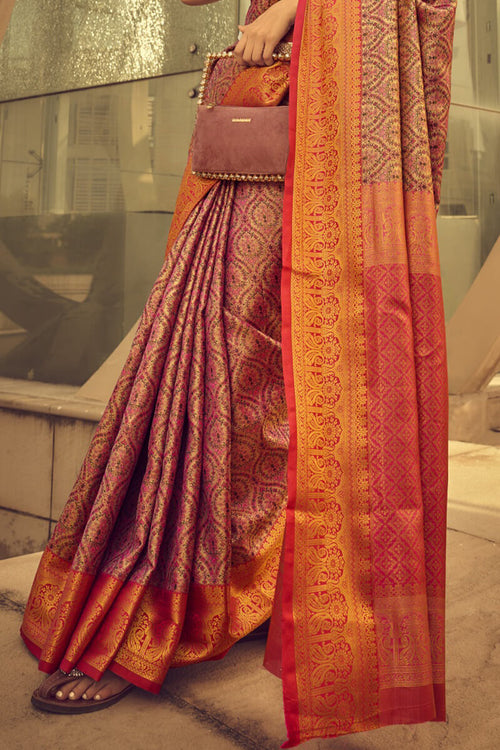 Load image into Gallery viewer, Desirable Pink Soft Banarasi Silk Saree With Inspiring Blouse
