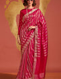 Majesty Magenta Soft Banarasi Silk Saree With Delightful Blouse