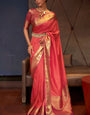 Fancifull Dark Pink Soft Banarasi Silk Saree With Classic Blouse Piece