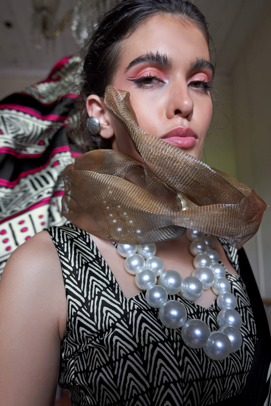 Attractive Beige and Black Digital Printed Satin Silk Saree With Palimpsest Blouse Piece