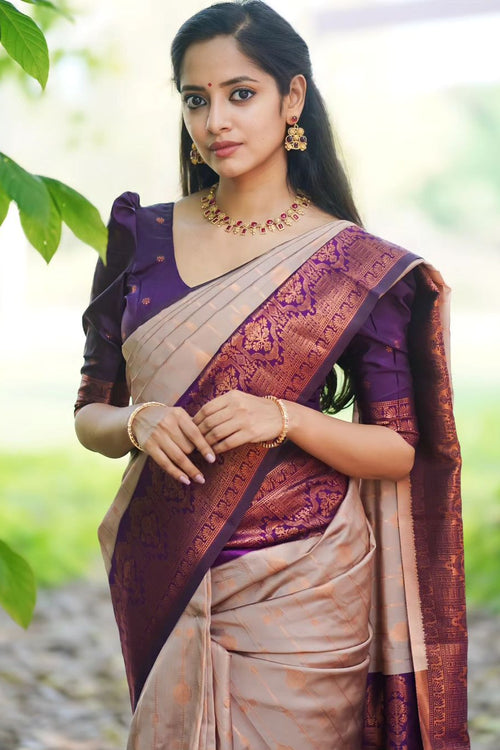 Load image into Gallery viewer, Splendorous Grey Soft Silk Saree With Felicitous Blouse Piece
