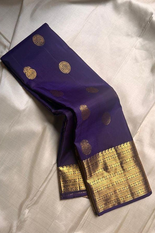 Load image into Gallery viewer, Invaluable Navy Blue Soft Silk Saree With Engrossing Blouse Piece
