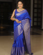 Extraordinary Royal Blue Soft Silk Saree With Amazing Blouse Piece