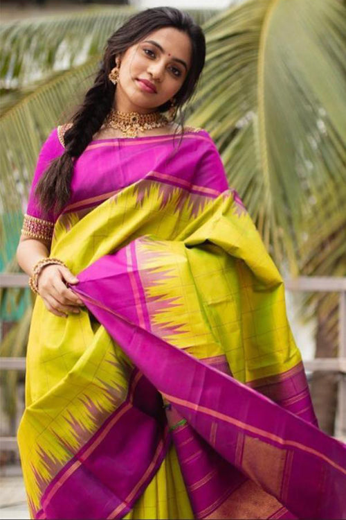 Load image into Gallery viewer, Pretty Mehandi Soft Silk Saree With Wonderful Blouse Piece
