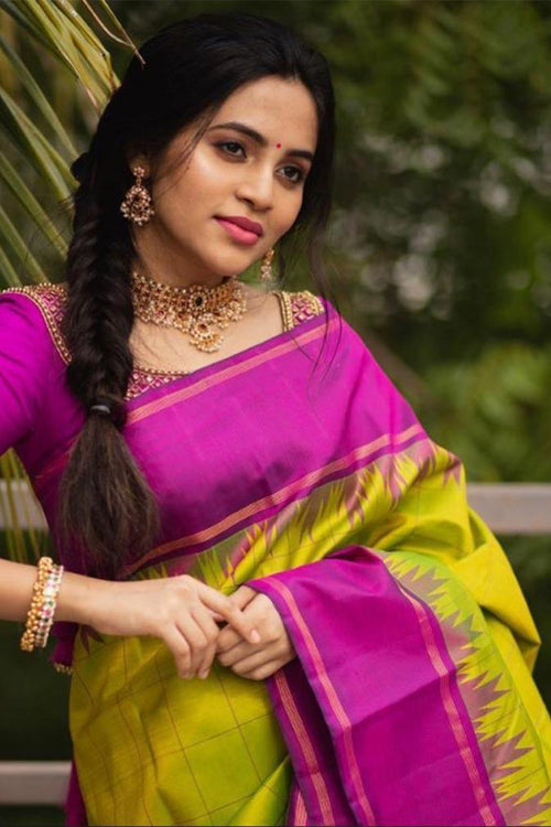 Load image into Gallery viewer, Pretty Mehandi Soft Silk Saree With Wonderful Blouse Piece
