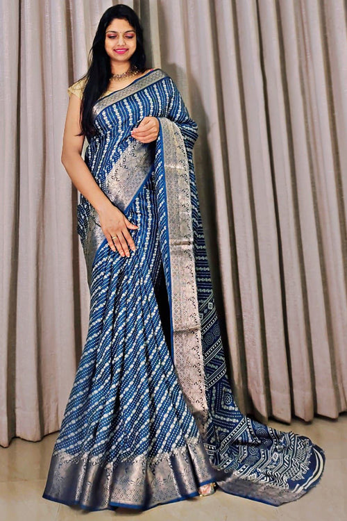 Load image into Gallery viewer, Traditional Rama Digital Printed Dola Silk Saree With Ebullience Blouse Piece
