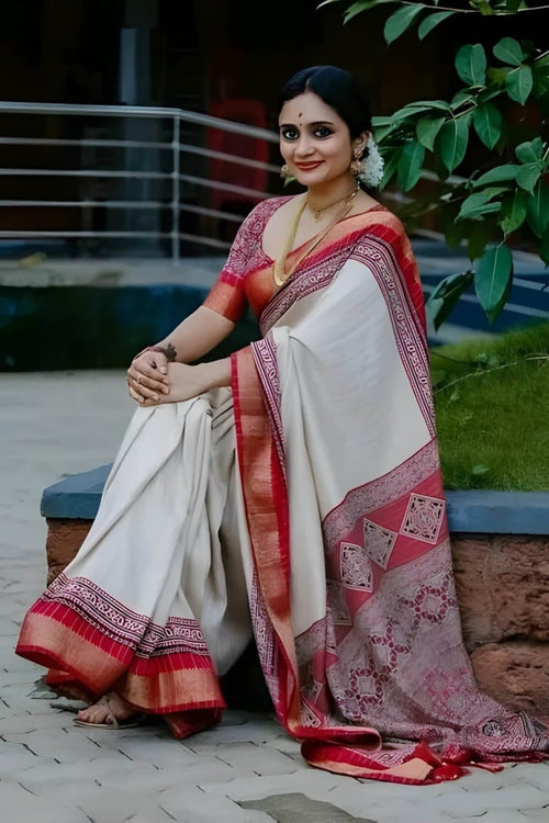 Load image into Gallery viewer, Pretty Beige Digital Printed Dola Silk Saree With Alluring Blouse Piece
