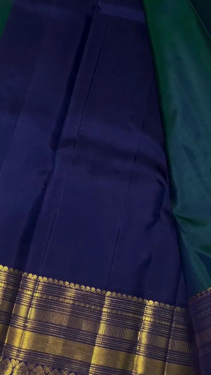 Quixotic Rama Soft Banarasi Silk Saree With Jazzy Blouse Piece