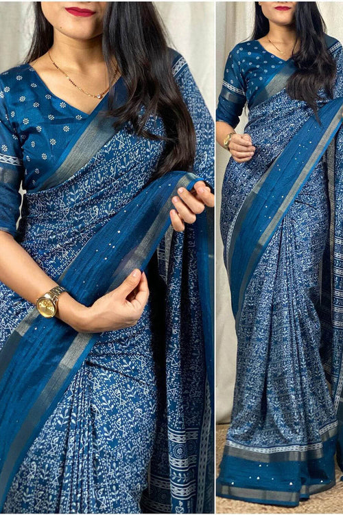 Load image into Gallery viewer, Intricate Rama Digital Printed Dola Silk Saree With Outstanding Blouse Piece
