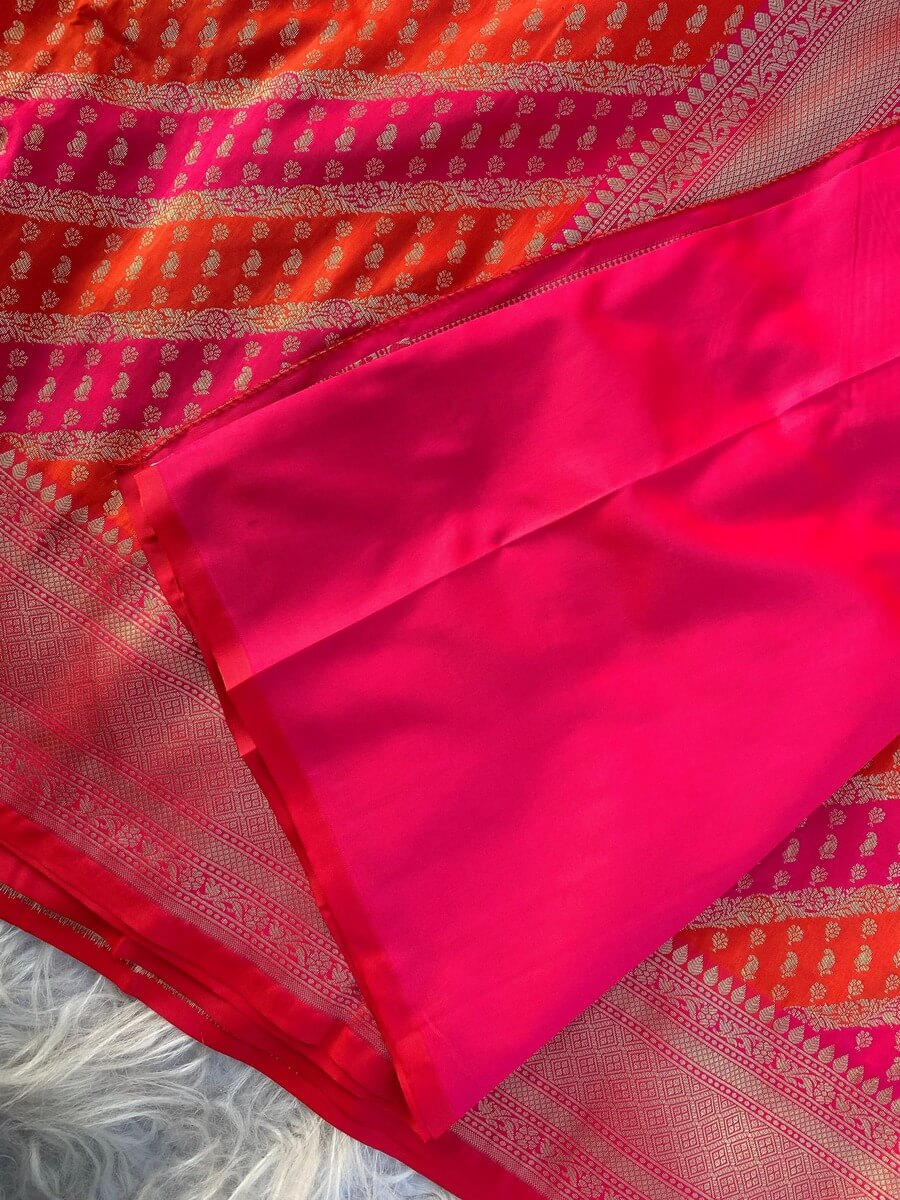 Proficient Pink Soft Banarasi Silk Saree With Fantabulous Blouse Piece