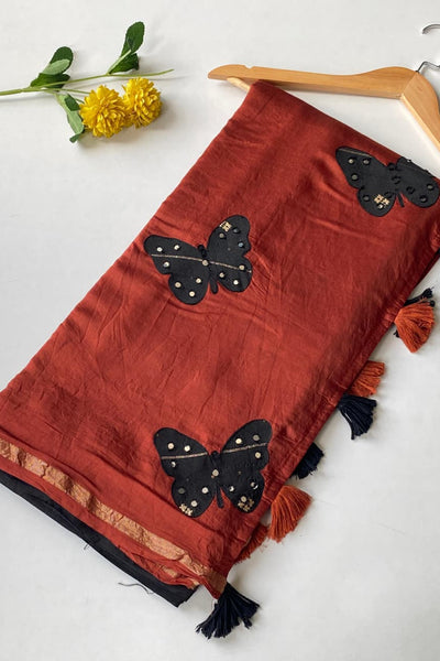 Prominent Black Bandhej Printed Cotton Silk Saree With Improbable Blouse Piece