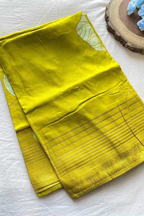 Load image into Gallery viewer, Captivating Mustard Soft Banarasi Silk Saree With Blissful Blouse Piece
