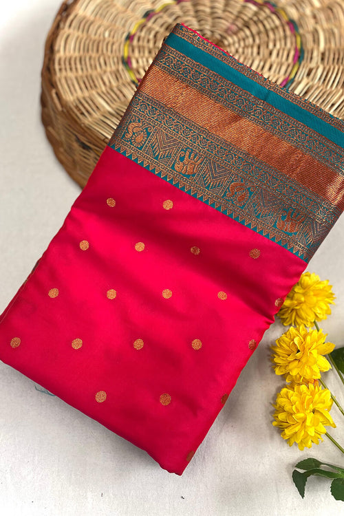 Load image into Gallery viewer, Enigmatic Dark Green Soft Banarasi Silk Saree With Panache Blouse Piece
