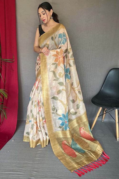 Load image into Gallery viewer, Imbrication Mustard Soft Banarasi Silk Saree With Eloquence Blouse Piece
