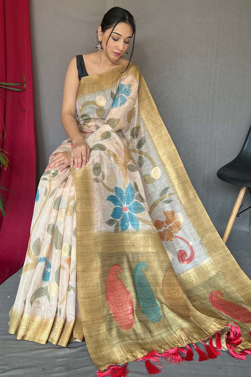 Load image into Gallery viewer, Imbrication Mustard Soft Banarasi Silk Saree With Eloquence Blouse Piece
