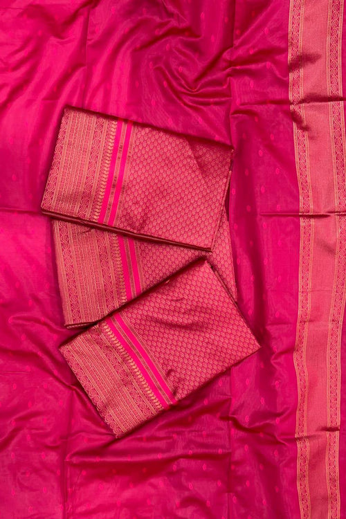 Load image into Gallery viewer, Imaginative Dark Pink Soft Silk Saree With Zephyr Blouse Piece
