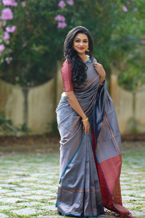 Load image into Gallery viewer, Murmurous Firozi Soft Silk Saree with Super Glittering Blouse Piece
