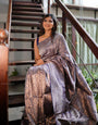 Incomparable Blue Soft Banarasi Silk Saree With Unequalled Blouse Piece
