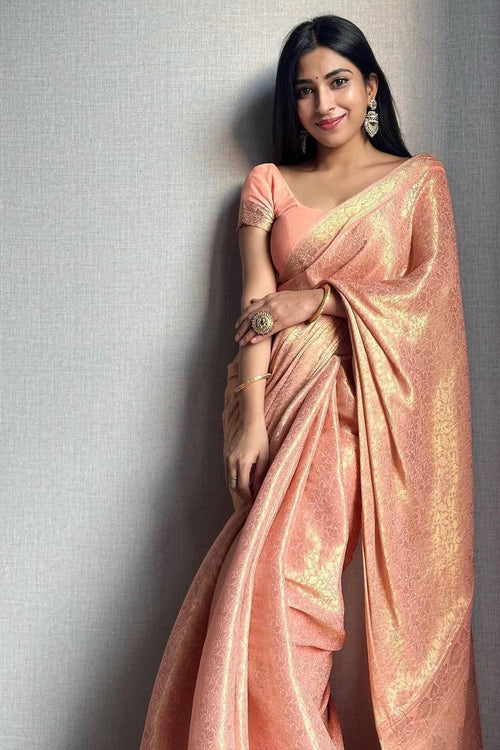 Neeru's Zari embellished Banarasi Saree (Pink) in Bangalore at best price  by Colours Nest - Justdial