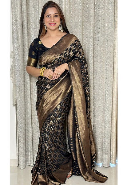 Beauteous Beige Soft Silk Saree with wonderful Blouse Piece – LajreeDesigner