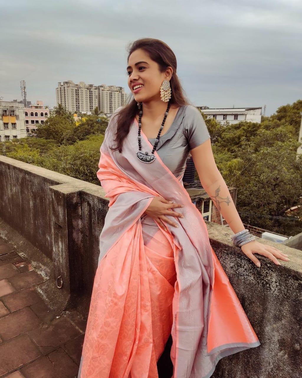 Sensational Pink Soft Silk Saree With Outstanding Blouse Piece