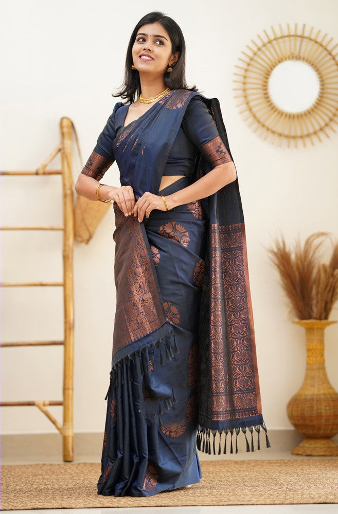 Aham Kota Silk Saree With Running Blouse Zari Border Handcrafted