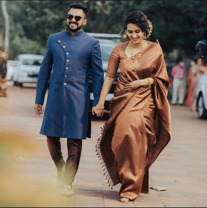 Unequalled Wine Soft Banarasi Silk Saree With Snazzy Blouse Piece