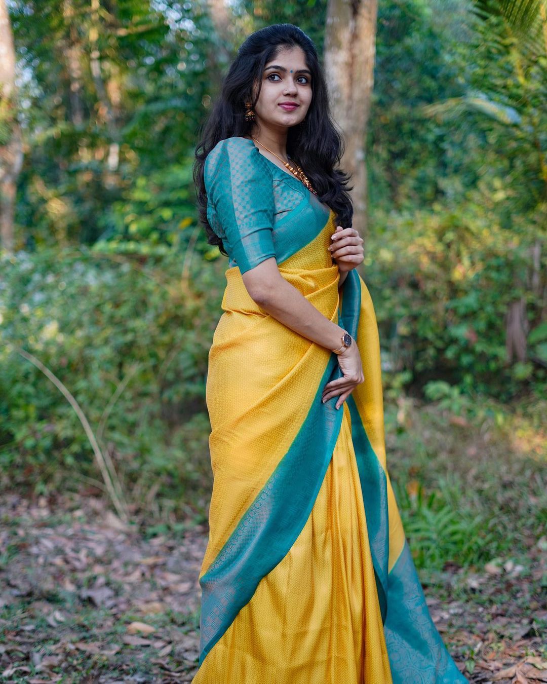 Sensational Yellow Soft Silk Saree With Angelic Blouse Piece